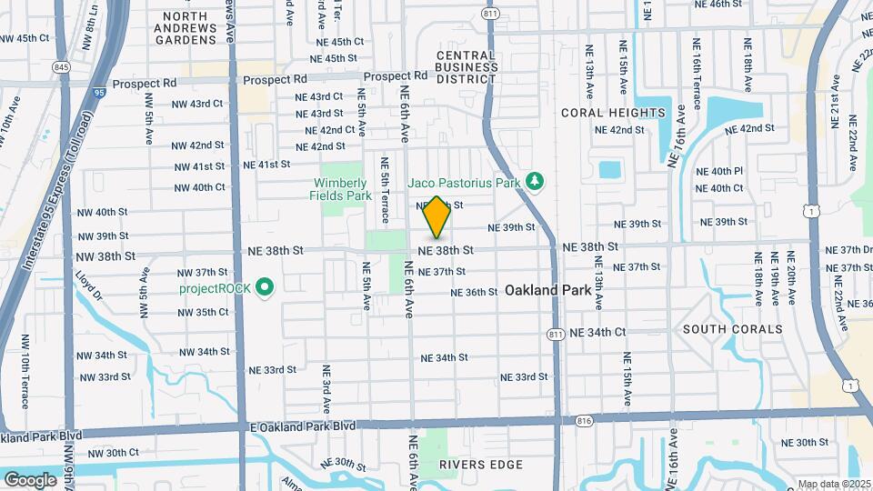 719 NE 38th St Map and Location Details