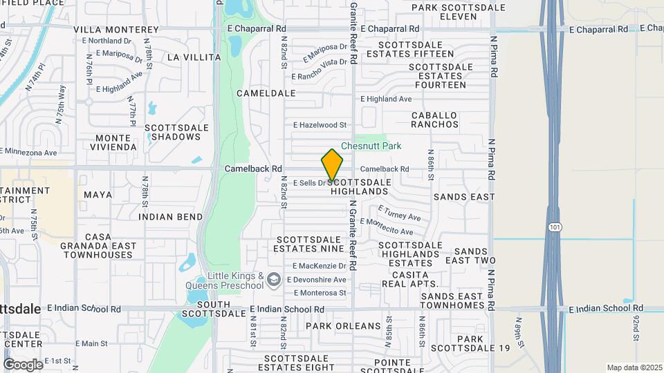 8323 E Sells Dr Map and Location Details