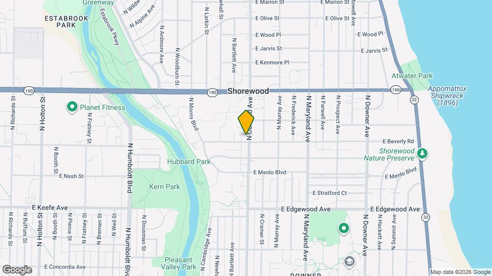 3807 N Oakland Ave Map and Location Details