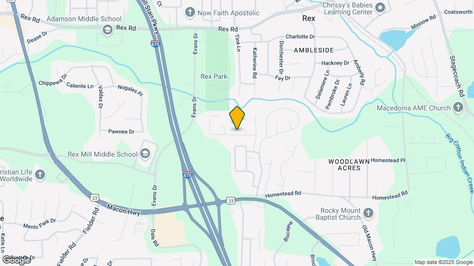 3538 Creekview Dr Map and Location Details