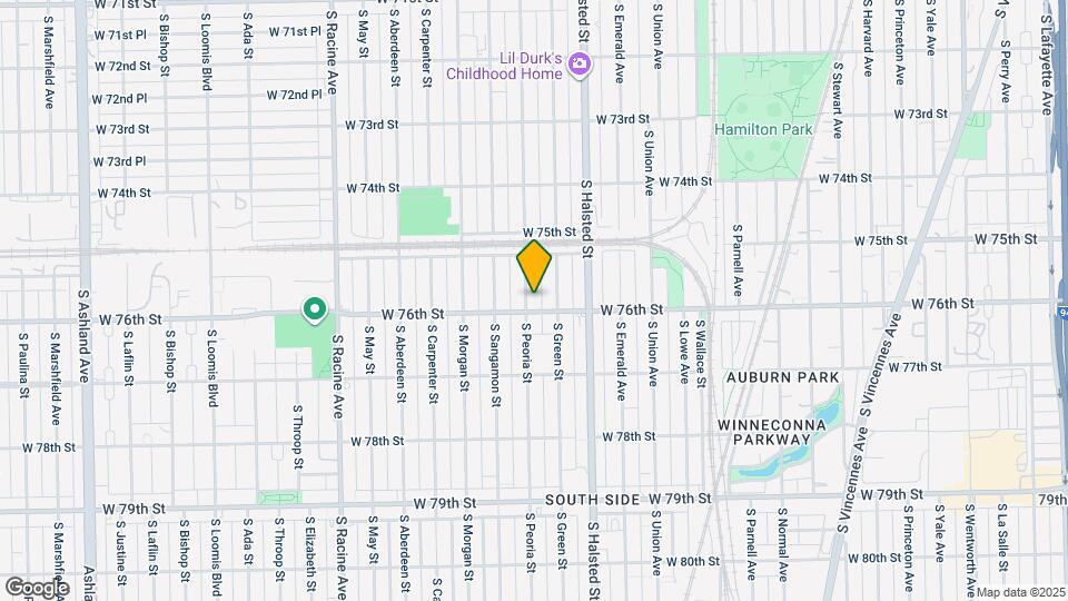 7545 S Peoria St, Unit 1 Mapa y Detalles de la Ubicación