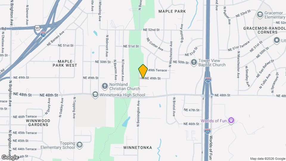 6607 NE 49th St Map and Location Details