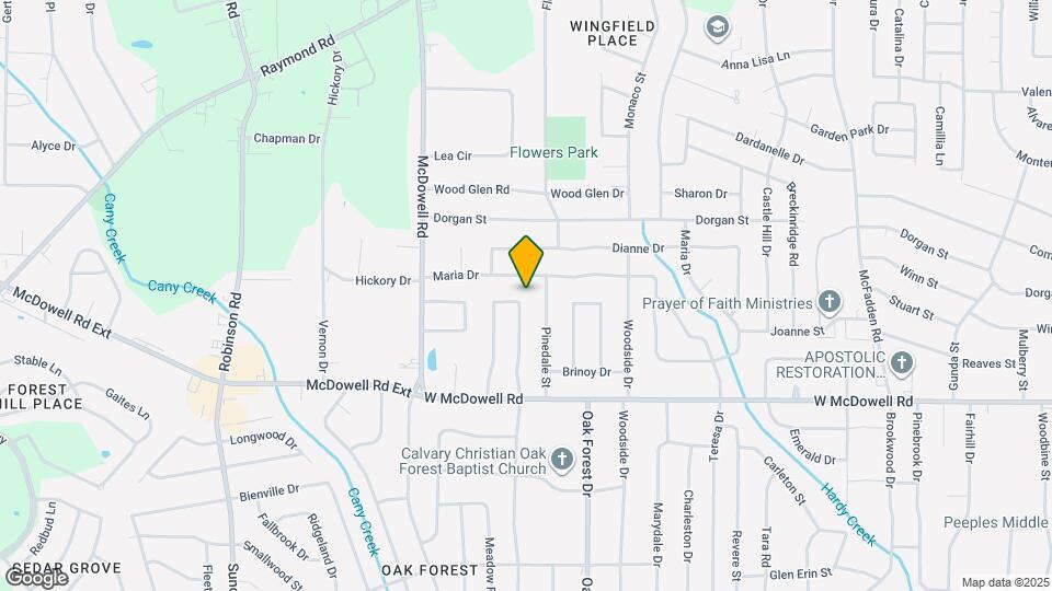 252 McDowell Park Cir Mapa y Detalles de la Ubicación
