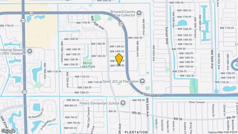 6856 NW 12th St Map and Location Details