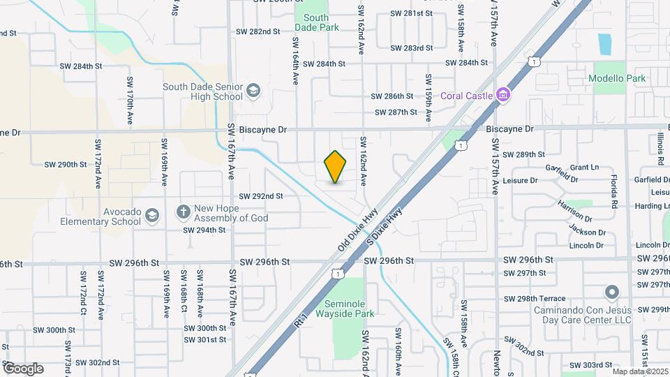 16277 SW 292nd St Map and Location Details