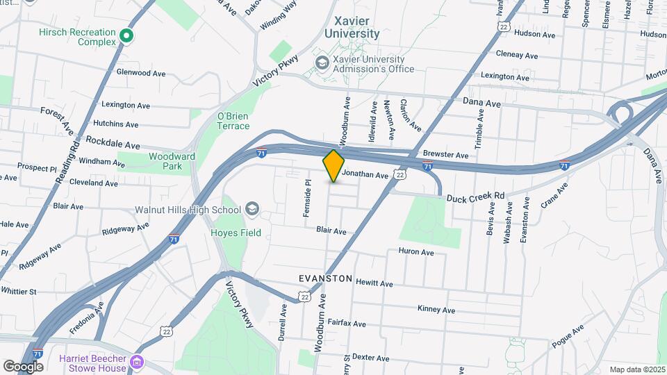 3458 Woodburn Ave Mapa y Detalles de la Ubicación