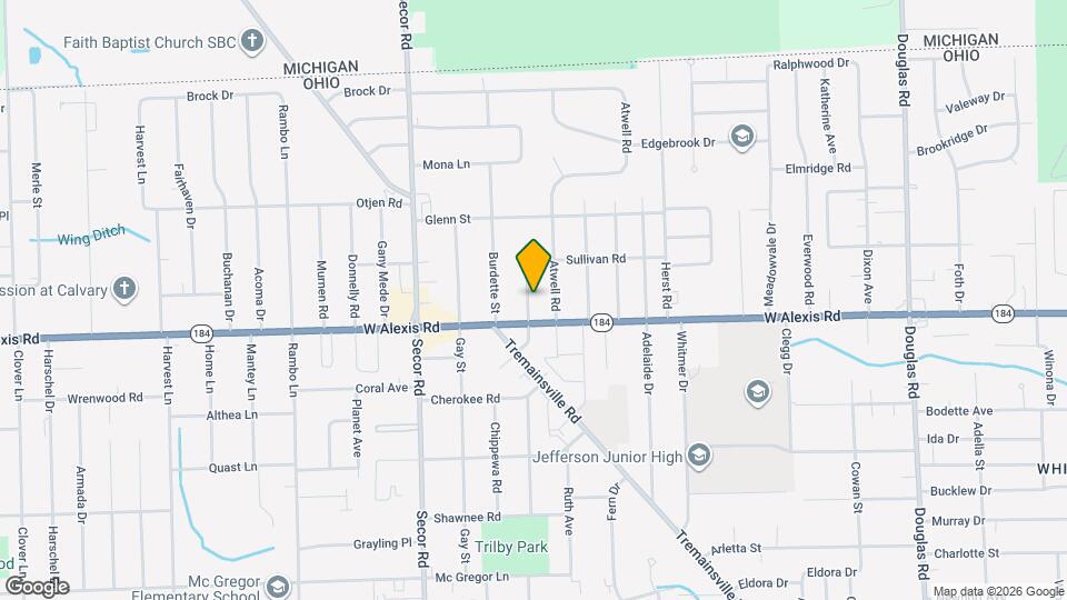 5822 Chippewa Rd Map and Location Details
