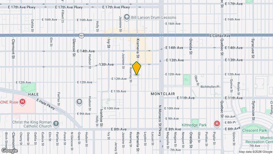 1201 Krameria St Map and Location Details