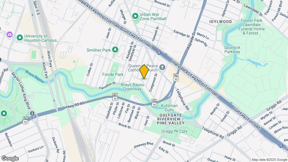 2801 Carrolton St Mapa y Detalles de la Ubicación