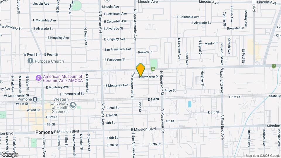 748 Hawthorne Pl Map and Location Details