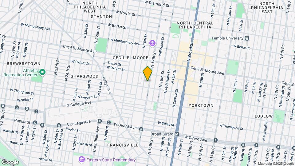 1514 N 17th St Map and Location Details