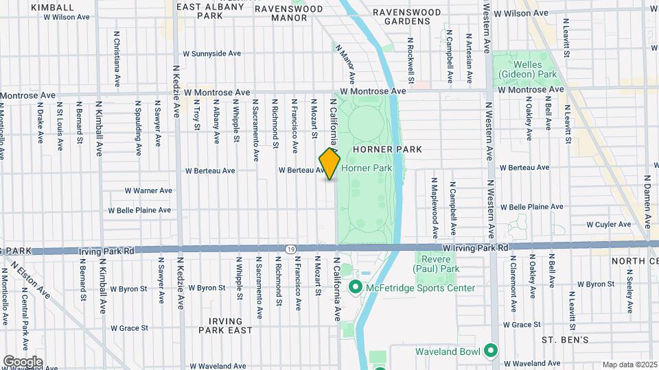 4136 N California Ave, Unit 304 Map and Location Details