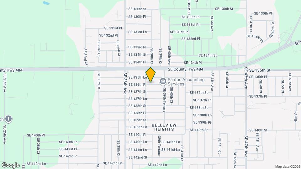 3820 SE 136th Pl Map and Location Details