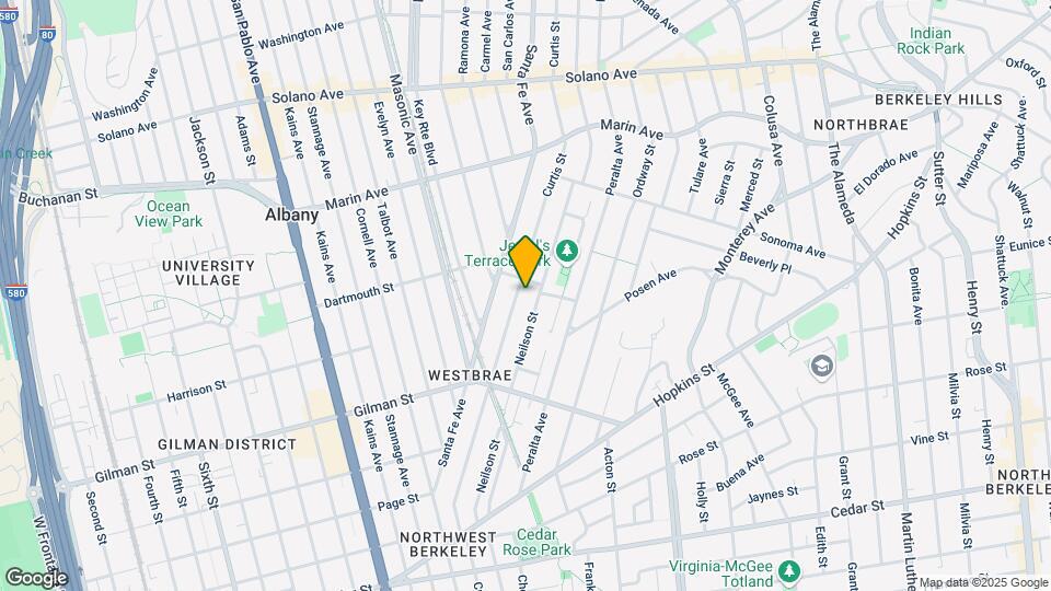 1111 Curtis St-Unit -B Map and Location Details