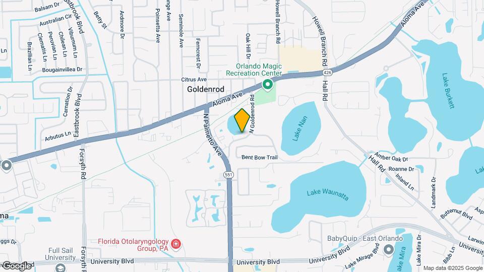 4622 N Goldenrod Rd Map and Location Details