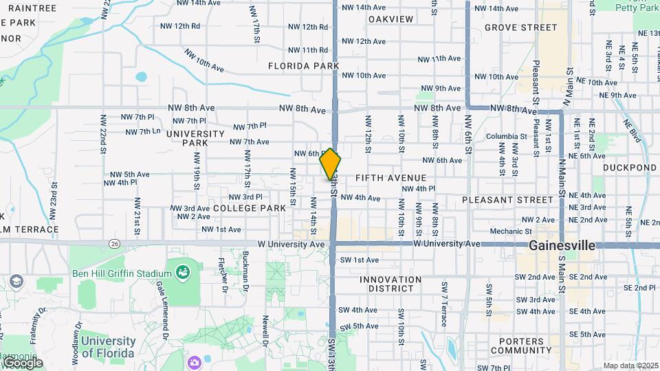 410 NW 13th St Map and Location Details