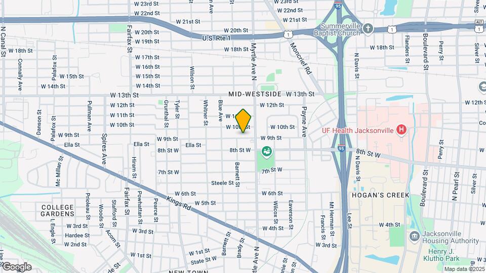 1343 W 9th St Map and Location Details