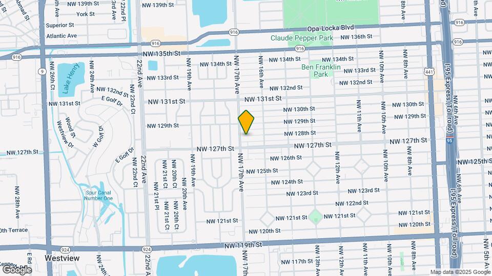 1680 NW 128th St Map and Location Details
