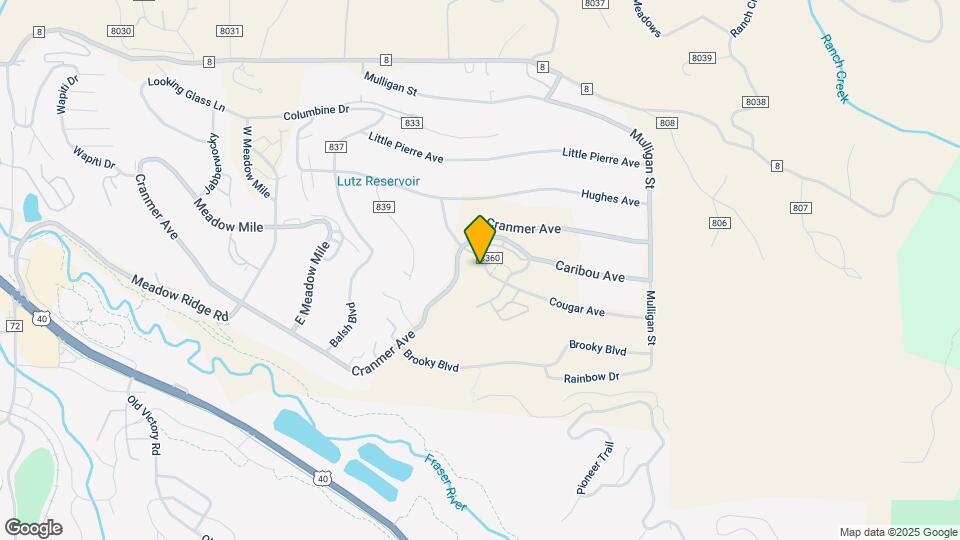 420 Cougar Ave Map and Location Details