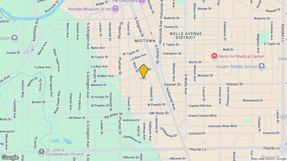 1052 Watt St Map and Location Details