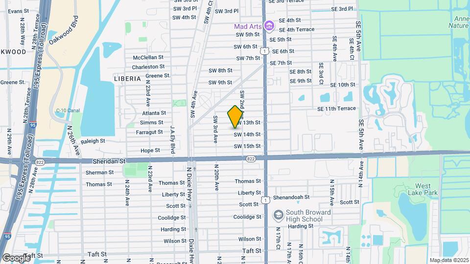 224 SW 14th St Map and Location Details