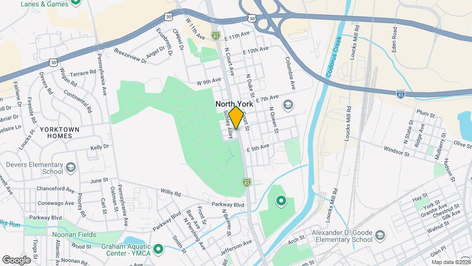 960 N George St Map and Location Details