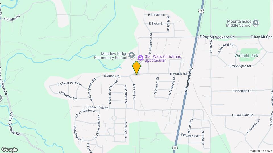 3612 E Moody Rd Map and Location Details