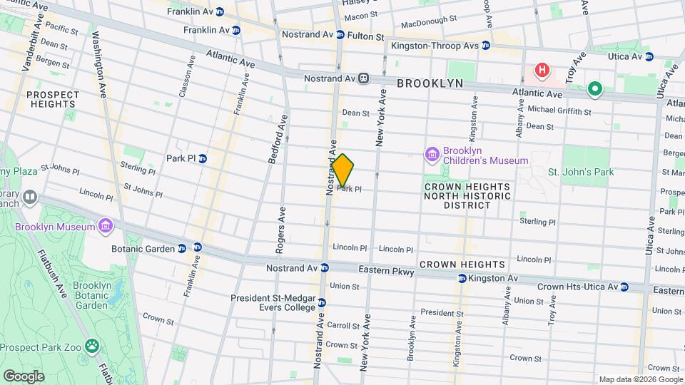 852 Park Pl, Unit 1 Mapa y Detalles de la Ubicación