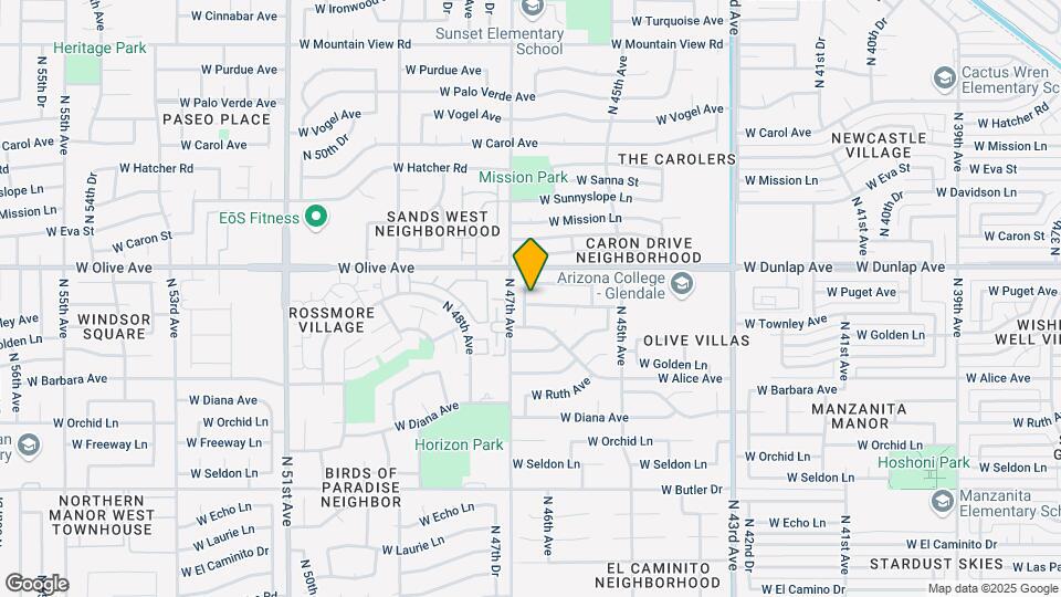 4656 W Townley Ave Map and Location Details