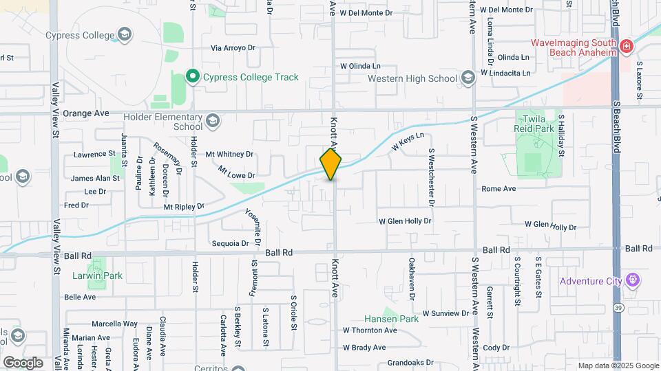 809 S Knott Ave Map and Location Details
