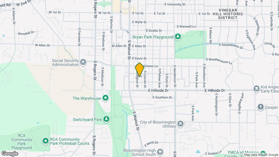 1315 S Washington St, Unit 3 Map and Location Details