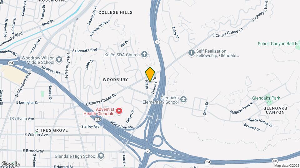 504 Hill Dr Map and Location Details