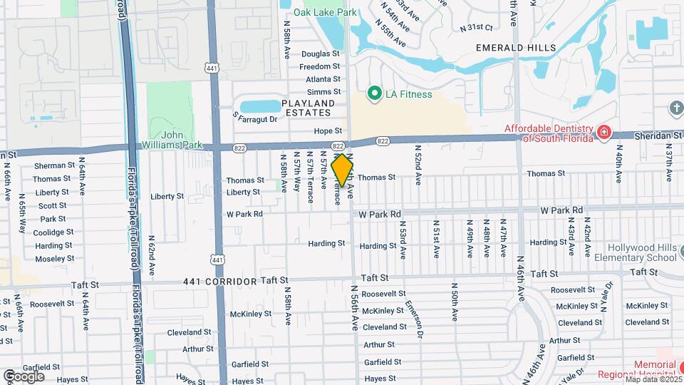 2201 N 56th Ter Map and Location Details