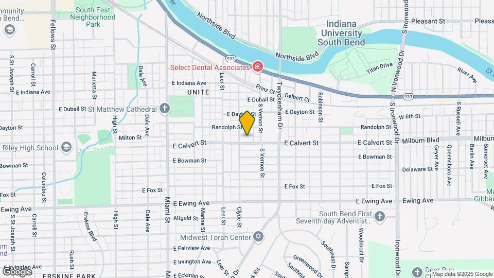 1341 E Calvert St Map and Location Details