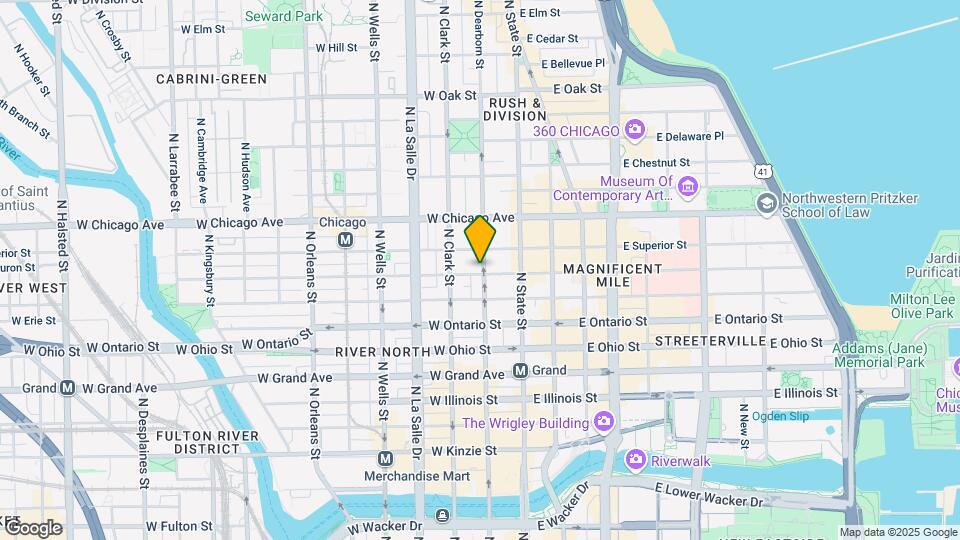 700 N Dearborn St Map and Location Details