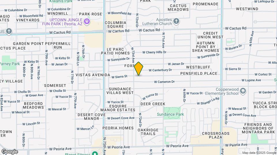 7231 W Sierra St Map and Location Details