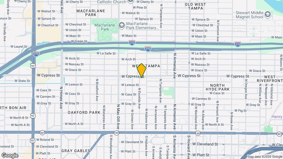 909 N Excelda Ave Map and Location Details