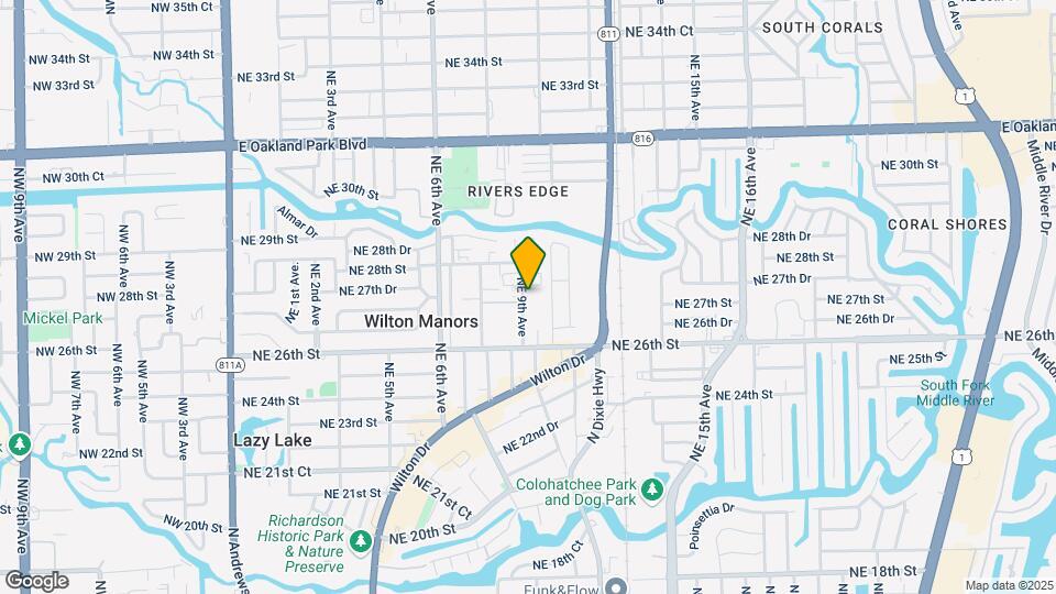Audrey Place in Wilton Manors Map and Location Details