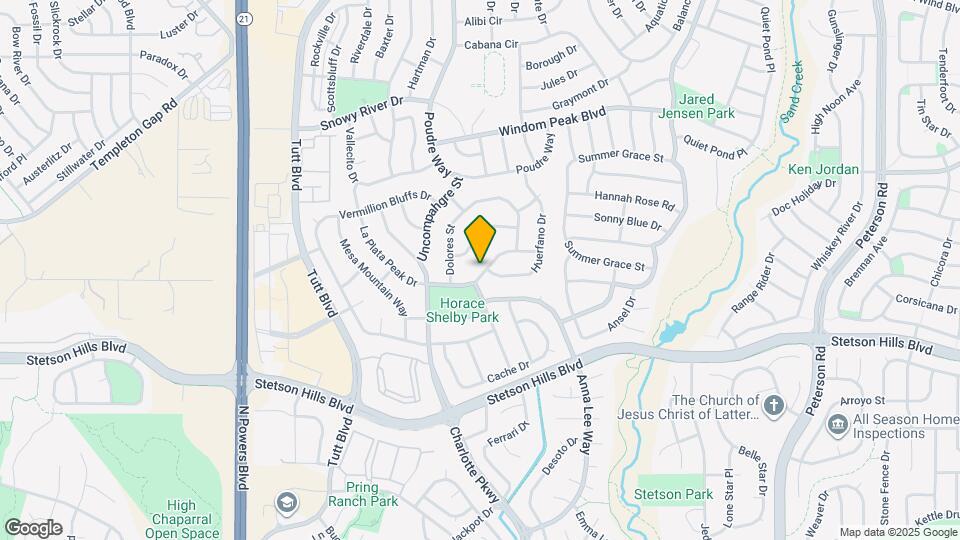 6572 La Plata Peak Dr Map and Location Details