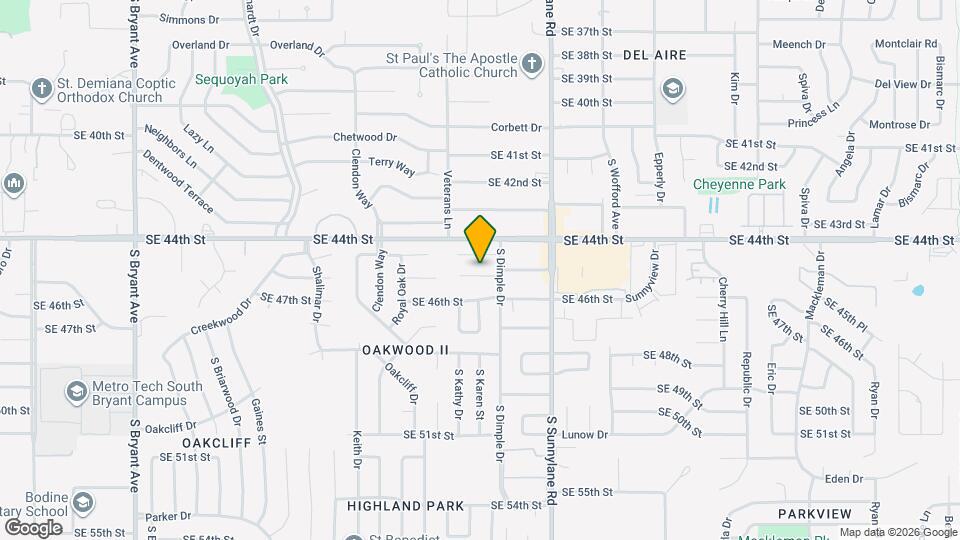 4101 SE 45th St Map and Location Details