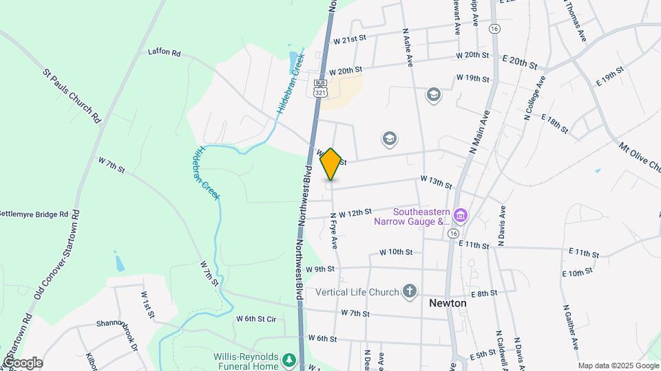 1326 N Frye Ave Map and Location Details