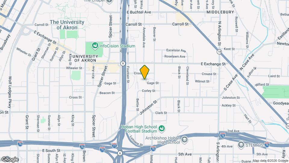 344 Lease St Map and Location Details