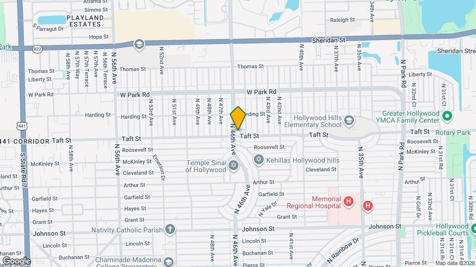 1701 N 46th Ave Map and Location Details