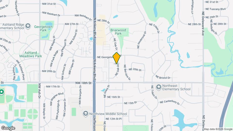 2104 NE Oak Dr Map and Location Details
