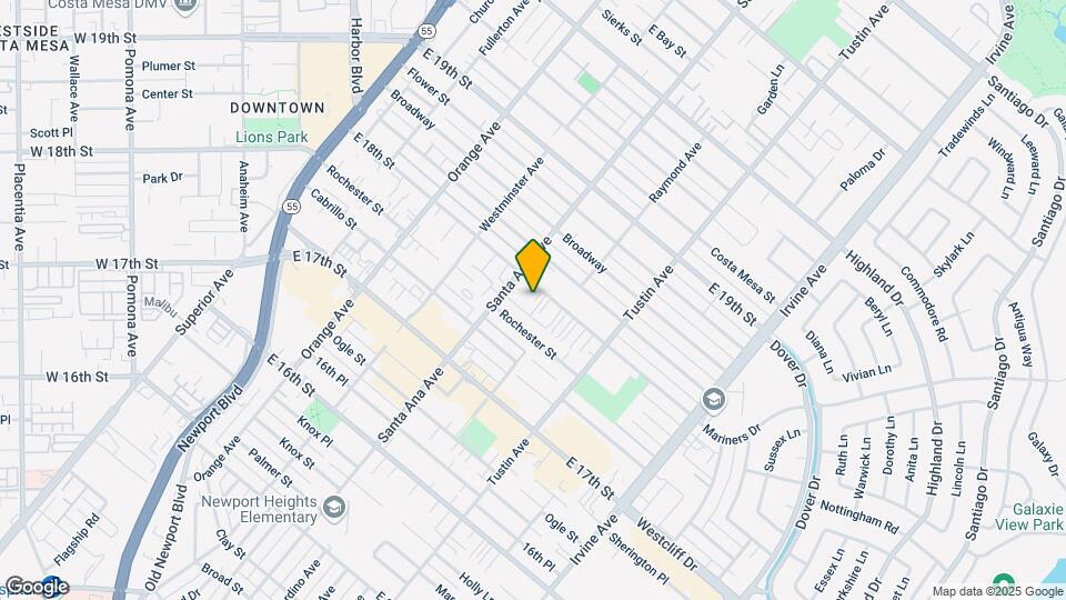 323 E 18th St Map and Location Details