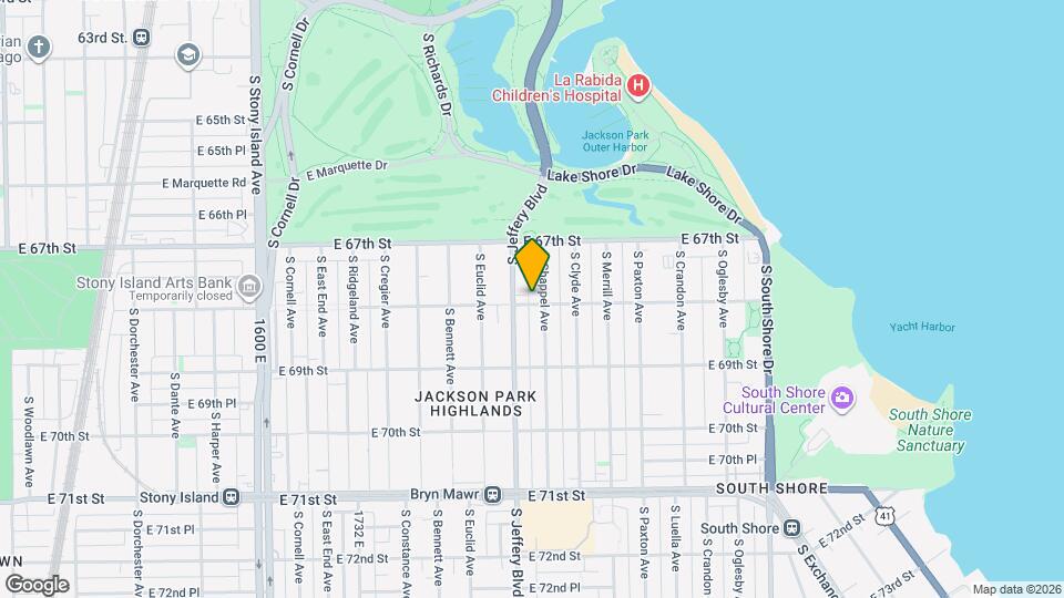 2016 E 68th St Map and Location Details