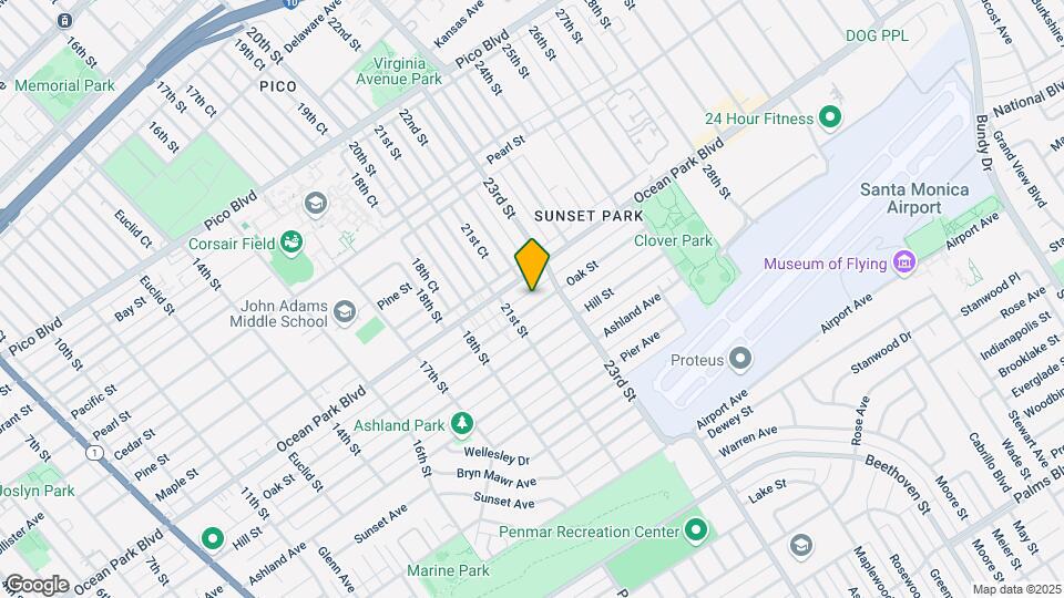 2127 Oak St Map and Location Details