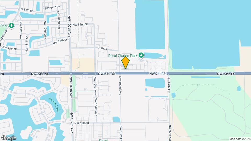 10098 NW 74th Terrace Map and Location Details