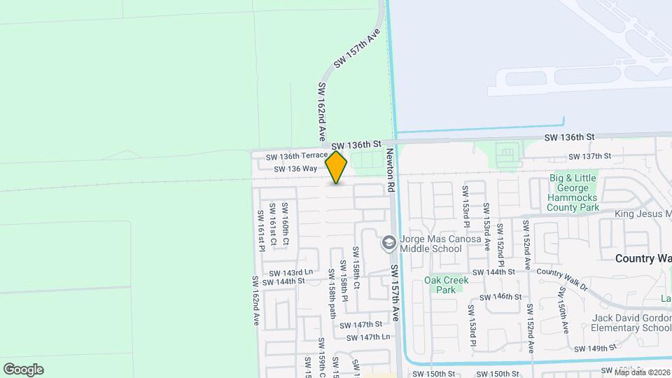 15874 SW 138th Terrace Map and Location Details