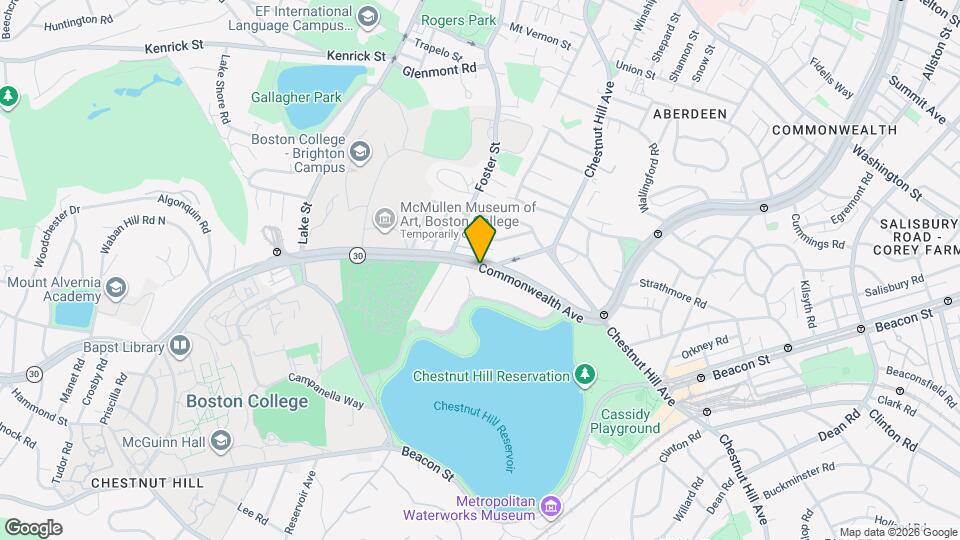 2000 Commonwealth Avenue Apartments Concierge Map and Location Details